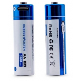 Pila Recargable Energy Charge PRO C USB-C Tipo AA 2400MAH Pack 4