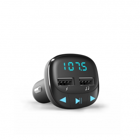 Transmisor FM Energy MP3 para Coche Black