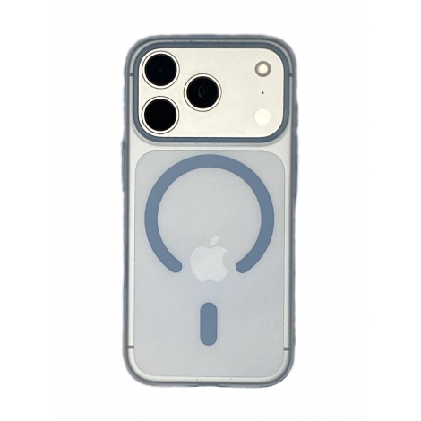 Funda Movil Back Cover HT Slim Magnetica Light Blue Transparente iPhone 17 PRO