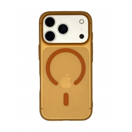 Funda Movil Back Cover HT Slim Magnetica Orange Transparente iPhone 17 PRO MAX