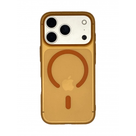 Funda Movil Back Cover HT Slim Magnetica Orange Transparente iPhone 17 PRO MAX