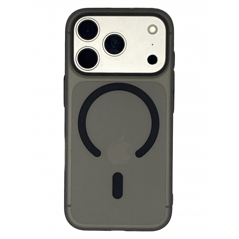 Funda Movil Back Cover HT Slim Magnetica Black Transparente iPhone 17 PRO
