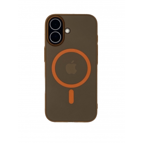 Funda Movil Back Cover HT Slim Magnetica Orange Transparente iPhone 17
