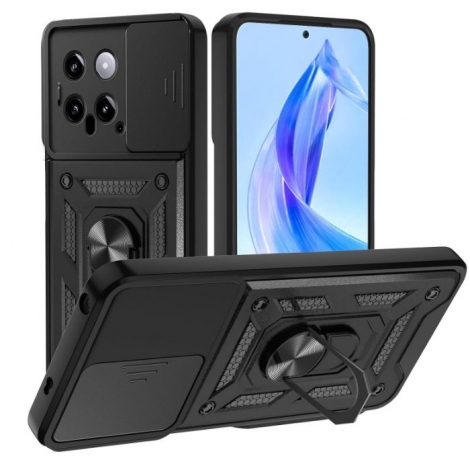 Funda Movil Back Cover HT Hard Ring Black Xiaomi 14 5G Cool