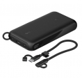 Bateria Externa Universal Belkin 20.000MAH 20W USB-C USB con Pantalla Black Cable Integrado